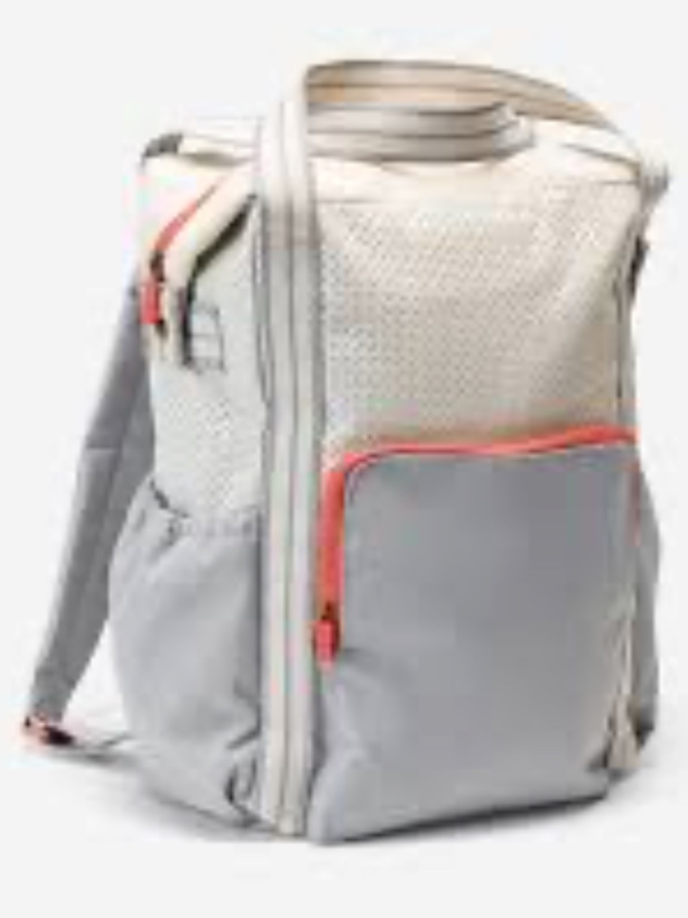 Thirty-One Day Away Backpack Whisper Grey Colorblock | Large Travel Diaper Bag - Picture 5 of 6
